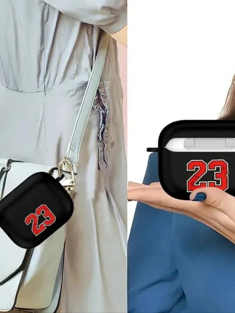 AIRPOD 3 Michael Jordan #23 Black Wireless Earbuds Charging Case - Picture 5 of 5
